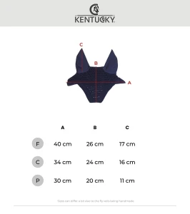 Nauszniki Kentucky Horsewear Fly Veil Wellington Velvet