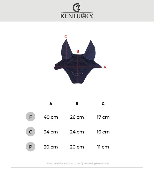 Nauszniki Kentucky Horsewear Fly Veil Wellington Velvet